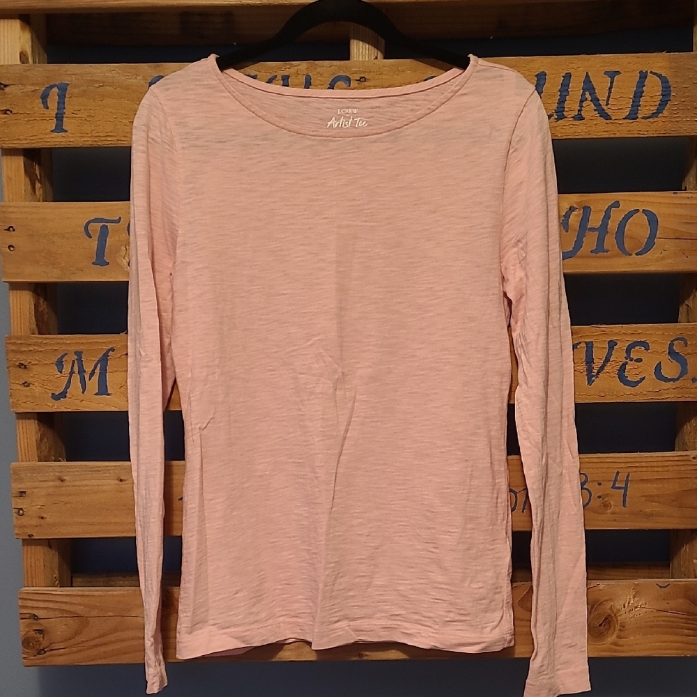 J. Crew Women's Pink Long Sleeve Top